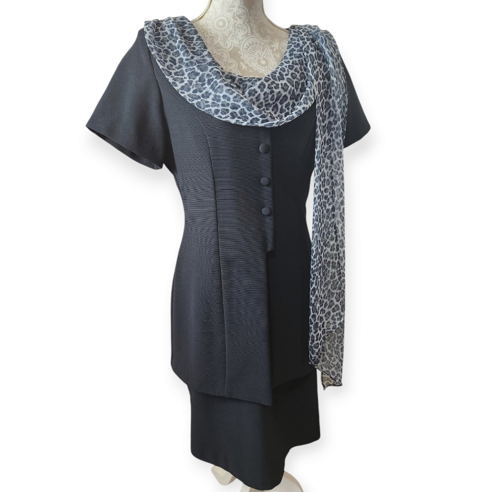 Vintage 80's Chic Ultra New York Classic Career Old Money Dress Size 12